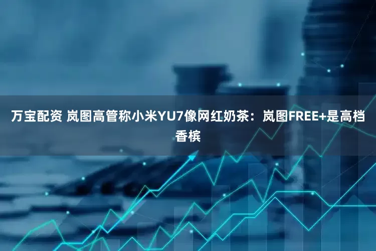 万宝配资 岚图高管称小米YU7像网红奶茶：岚图FREE+是高档香槟